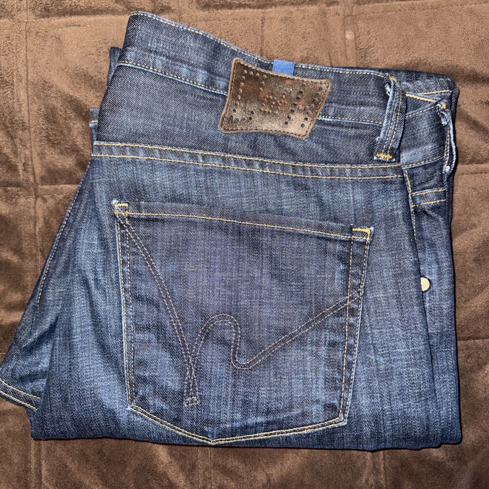 Citizens of Humanity Jeans Mens 36 Evans Straight Leg Dark Wash Denim 606D-132